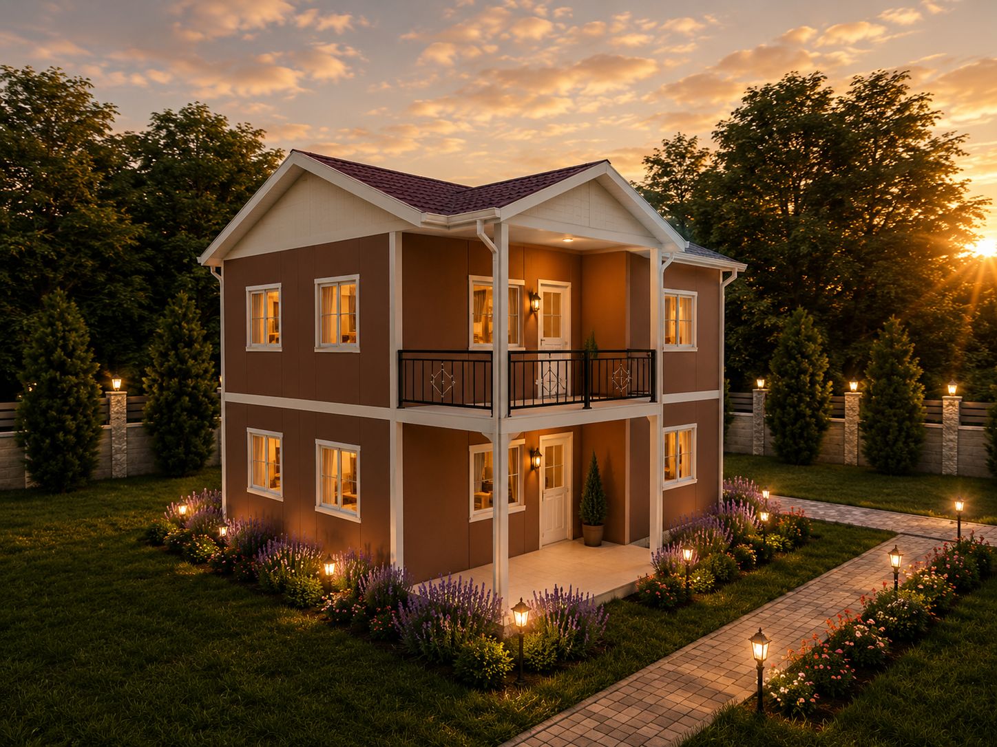 121m² İki Katlı Prefabrik Ev